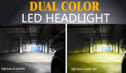 Set Bec IDL LED L11 culoare duala H4 - DOUA FAZE, Culoare duala alb - galben, 25W 5500 lumeni