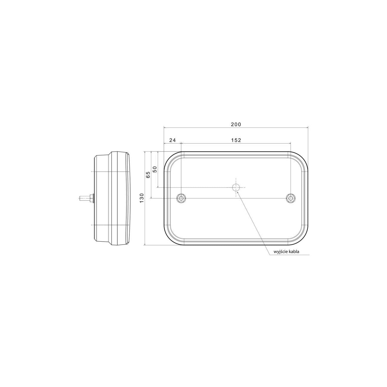 Lampa Spate LED idealSTORE, dimensiune 200130, 6 Functii, cu Numar si Ceata, Rezistenta la Socuri, Utilizare Universala