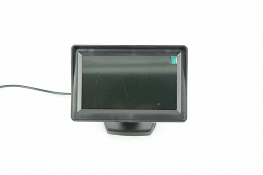 Monitor 4,3 idealSTORE LCD universal de vedere in spate, Display TFT-LED, Sistem PAL-NTSC, Sursa alimentare DC 12 V, Dimensiuni 11,5cm x 9 cm x 2,5cm, Doua intrari video
