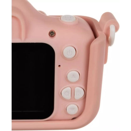 Camera Foto si Aparat de Filmat 2in1 idealSTORE, Contine card de 32GB, Galerie Foto/Video, Jocuri, Camera Selfie, Inregistrare cu sunet Full HD, Fotografiere in Rafala, Husa Detasabila Stil Pisoi, Display Vizualizare Foto-Video