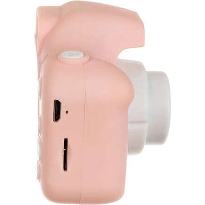 Camera Foto si Aparat de Filmat 2in1 idealSTORE, Contine card de 32GB, Galerie Foto/Video, Jocuri, Camera Selfie, Inregistrare cu sunet Full HD, Fotografiere in Rafala, Husa Detasabila Stil Pisoi, Display Vizualizare Foto-Video