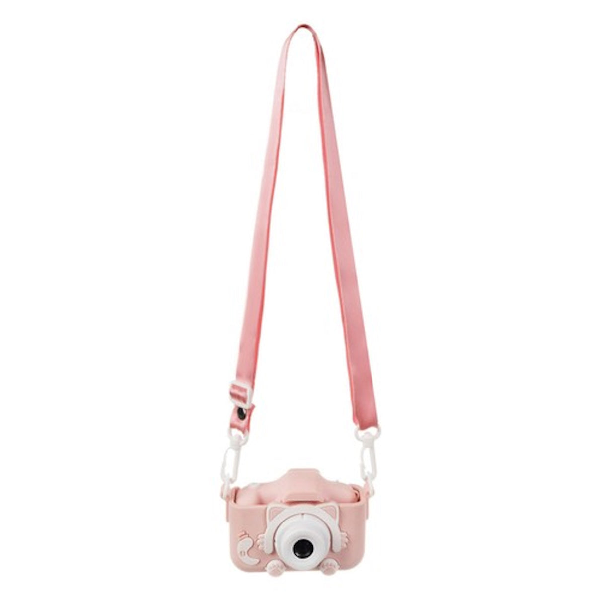 Camera Foto si Aparat de Filmat 2in1 idealSTORE, Contine card de 32GB, Galerie Foto/Video, Jocuri, Camera Selfie, Inregistrare cu sunet Full HD, Fotografiere in Rafala, Husa Detasabila Stil Pisoi, Display Vizualizare Foto-Video