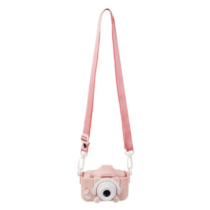 Camera Foto si Aparat de Filmat 2in1 idealSTORE, Contine card de 32GB, Galerie Foto/Video, Jocuri, Camera Selfie, Inregistrare cu sunet Full HD, Fotografiere in Rafala, Husa Detasabila Stil Pisoi, Display Vizualizare Foto-Video