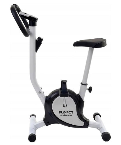 Bicicleta Fitness Mecanica idealStore Xploud Fun Gym, Computer cu parametrii, Scaun cu reglaj, 7 trepte de inaltime, trepte de viteza reglabile