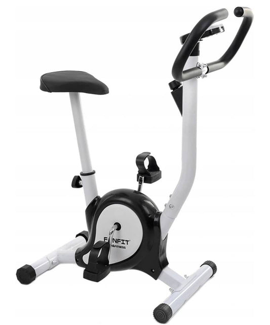 Bicicleta Fitness Mecanica idealStore Xploud Fun Gym, Computer cu parametrii, Scaun cu reglaj, 7 trepte de inaltime, trepte de viteza reglabile