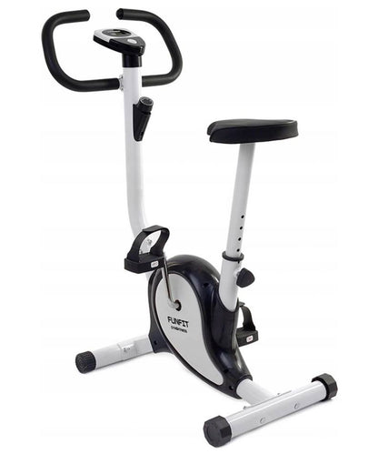 Bicicleta Fitness Mecanica idealStore Xploud Fun Gym, Computer cu parametrii, Scaun cu reglaj, 7 trepte de inaltime, trepte de viteza reglabile