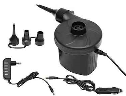 Pompa Electrica idealSTORE, Alimentare la Priza Bricheta Auto 12V si Priza 240V, cu 3 Duze pentru Umflat/Dezumflat Saltele, Piscine, Mingii, Jucarii Gonflabile, cu Intrerupator ON-OFF, Putere 50W