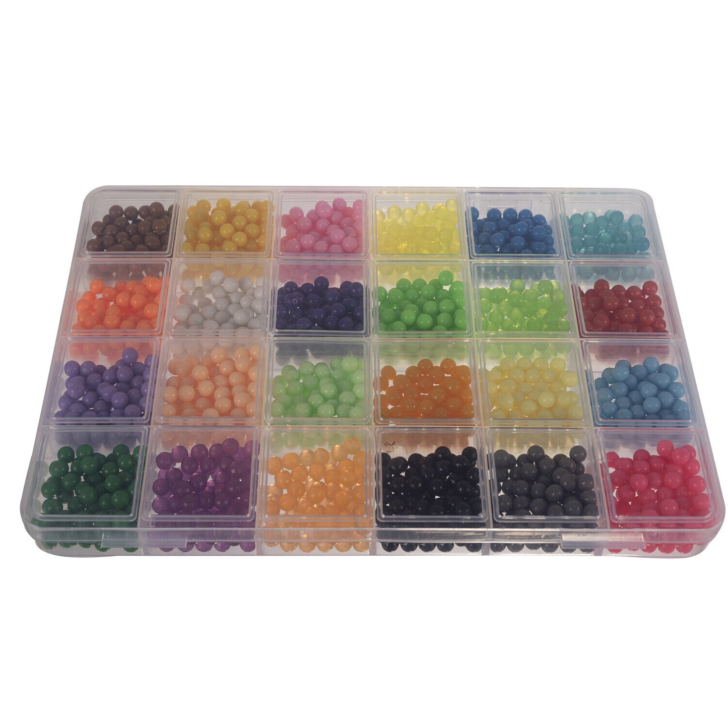 Set 2800 Margele idealSTORE, modele 3D, Lipire prin Stropire cu Apa, 24 de Culori Diferite, Include Modele si Sabloane, Pandantive, Dezvolta Concentrarea, Creativitatea si Abilitatile Artistice, Multicolor