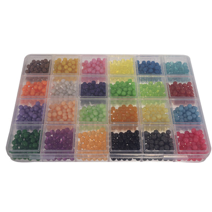 Set 2800 Margele idealSTORE, modele 3D, Lipire prin Stropire cu Apa, 24 de Culori Diferite, Include Modele si Sabloane, Pandantive, Dezvolta Concentrarea, Creativitatea si Abilitatile Artistice, Multicolor