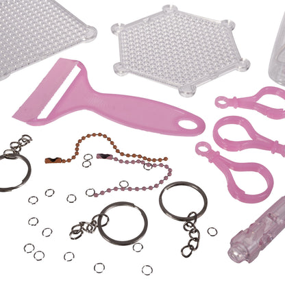 Set 2800 Margele idealSTORE, modele 3D, Lipire prin Stropire cu Apa, 24 de Culori Diferite, Include Modele si Sabloane, Pandantive, Dezvolta Concentrarea, Creativitatea si Abilitatile Artistice, Multicolor