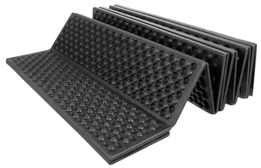 Covor Picnic Pliabil idealSTORE din Spuma XPE, Izolat Termic, Pentru Sol cu Denivelari, Material Rezistent, Pliabil cu Maner, Dimensiune 180 x 60 cm, culoare Negru