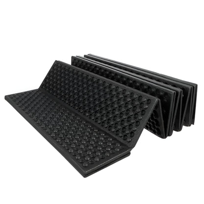 Covor Pliabil idealSTORE din Spuma XPE, pentru Drumetii, Pescuit, Camping, Izolat Termic, Pentru Sol cu Denivelari, Material Rezistent, Pliabil cu Maner, Dimensiune 180 x 60 cm, culoare Negru