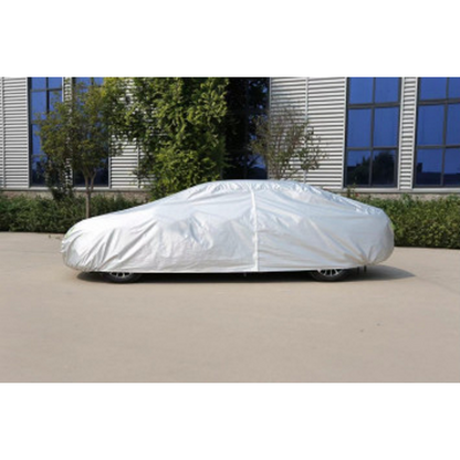 Prelata Premium Auto idealSTORE, Protectie 4 Anotimpuri, Material extra rezistent la apa, Zapada si Soare, Inchidere cu fermoar pe partea Soferului, Material vatuit pe interior compatibil SUV / VAN Dimensiuni 4, 10x1, 72x1, 45m