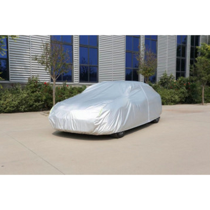 Prelata Premium Auto idealSTORE, Protectie 4 Anotimpuri, Material extra rezistent la apa, Zapada si Soare, Inchidere cu fermoar pe partea Soferului, Material vatuit pe interior compatibil SUV / VAN Dimensiuni 4, 10x1, 72x1, 45m