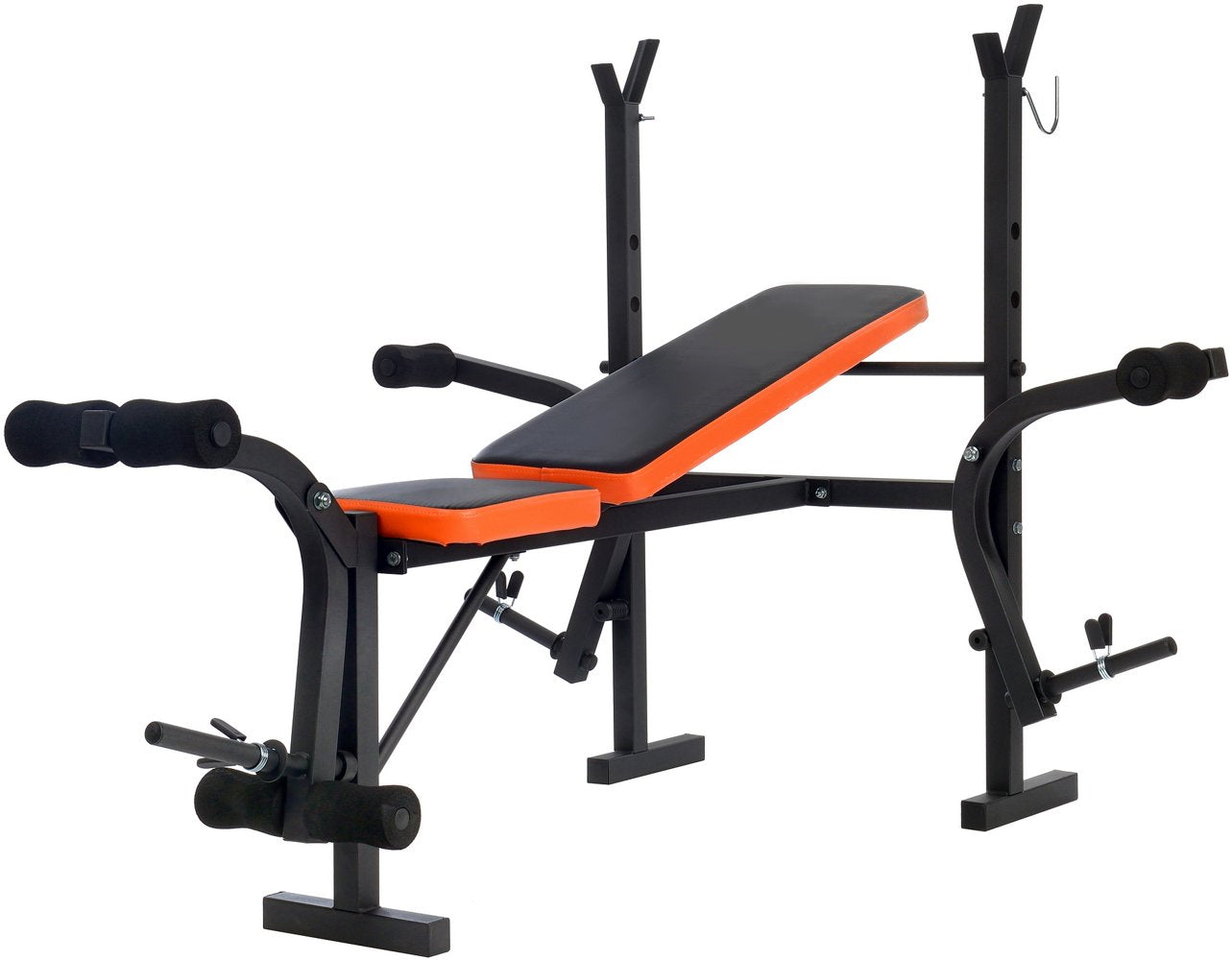Aparat multifunctional fitness idealSTORE MaxGym, Reglarea unghiului spatarului in 4 trepte, Constructie din otel, Tapiterie moale