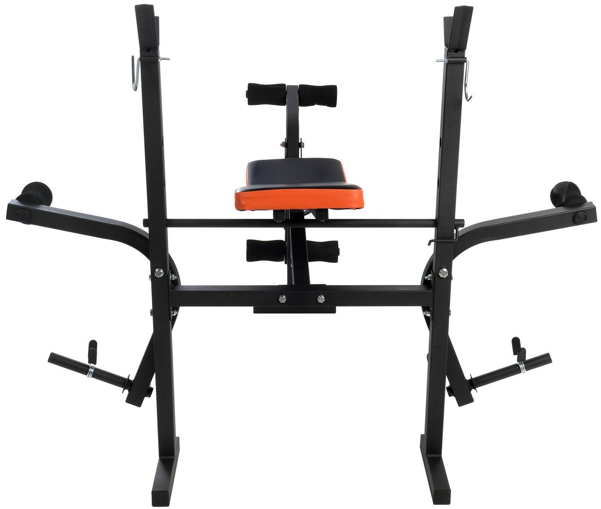 Aparat multifunctional fitness idealSTORE MaxGym, Reglarea unghiului spatarului in 4 trepte, Constructie din otel, Tapiterie moale