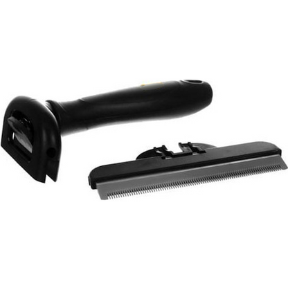 Perie de Par idealSTORE pentru Tuns Caini, Pisici, Animale, indeparteaza Parul Mort, Lama din Otel Inoxidabil, Constructie Solida, Posibilitate de a Detasa Lama