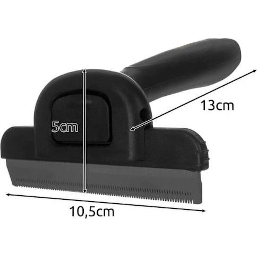 Perie de Par idealSTORE pentru Tuns Caini, Pisici, Animale, indeparteaza Parul Mort, Lama din Otel Inoxidabil, Constructie Solida, Posibilitate de a Detasa Lama