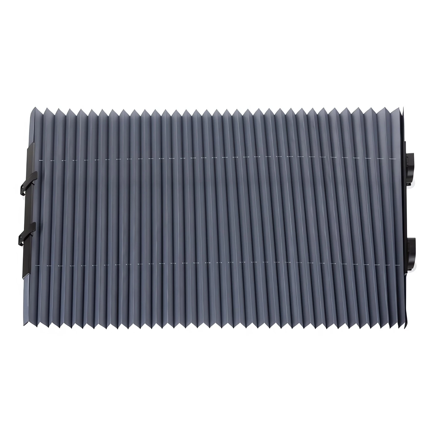 Parasolar Auto Retractabil idealStore, Prindere cu Ventuze, Latime Ajustabila, Pliere Stil Acordeon, Dimensiuni 150 x 65 cm, Strat Exterior din Aluminiu, Tratat UV