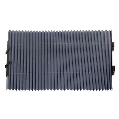 Parasolar Auto Retractabil idealStore, Prindere cu Ventuze, Latime Ajustabila, Pliere Stil Acordeon, Dimensiuni 150 x 65 cm, Strat Exterior din Aluminiu, Tratat UV