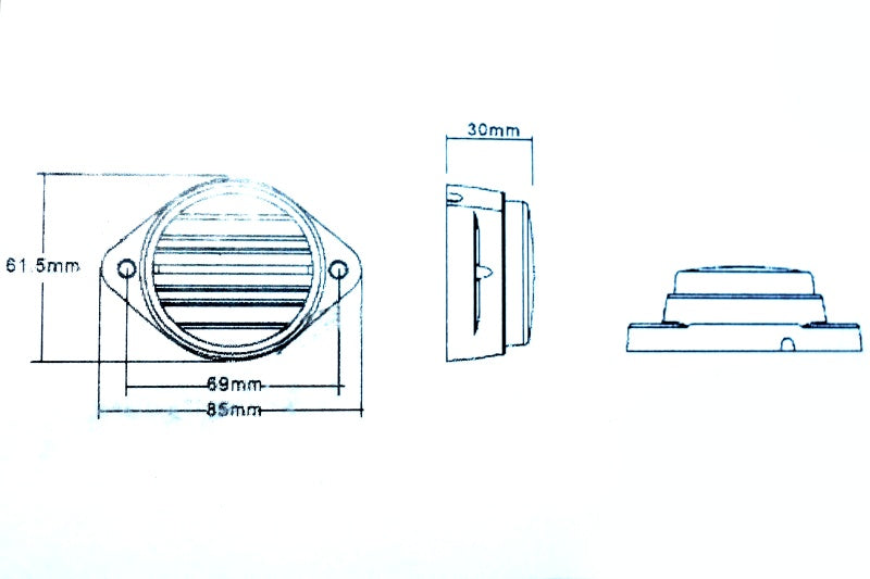 Lampa SMD 4004-2 lumina portocalie 12V rezistenta la apa