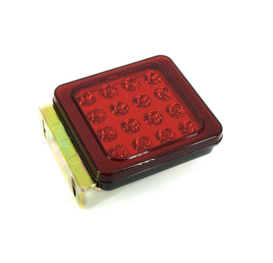 Lampa SMD idealSTORE Lumina rosie, Voltaj 12v-24V, Rezistenta la apa IP66, Dimensiuni 140 x 115 x 50mm