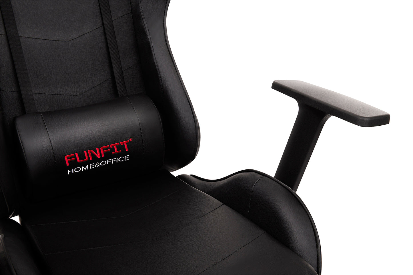 Scaun Gaming Reglabil cu mecanism TILT idealSTORE Elite COLLECTION, Asigura pozitia si confortul corect al corpului, Cotiere reglabile, Perna confortabila, Posibilitatea modificarii unghiului spatarului, Negru