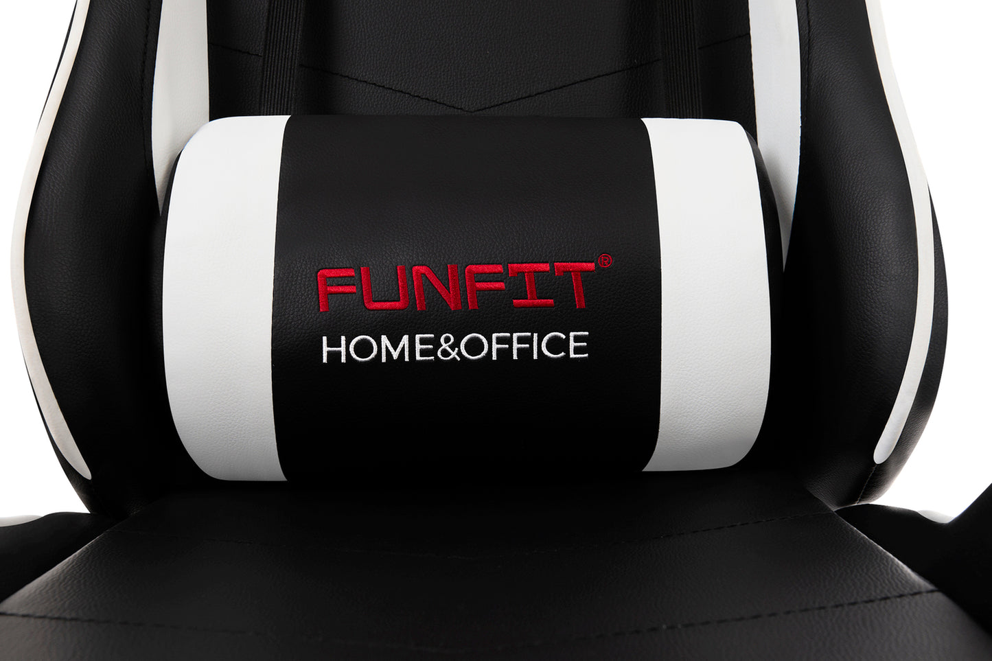 Scaun Gaming Reglabil cu mecanism TILT idealSTORE Elite COLLECTION, Asigura pozitia si confortul corect al corpului, Cotiere reglabile, Perne confortabile, Posibilitatea modificarii unghiului spatarului, Alb-Negru