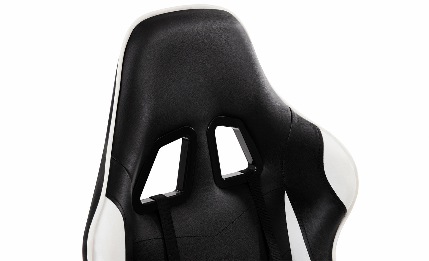 Scaun Gaming Reglabil cu mecanism TILT idealSTORE Elite COLLECTION, Asigura pozitia si confortul corect al corpului, Cotiere reglabile, Perne confortabile, Posibilitatea modificarii unghiului spatarului, Alb-Negru