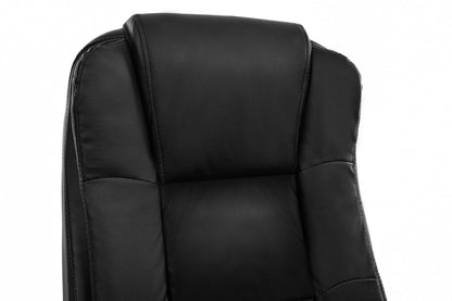 Scaun de birou Pivotant VIGO COLLECTION idealSTORE, Echipat cu spuma moale confortabila, roti cauciucate, Cotiere, Inaltime reglabila, Fabricat din piele ecologica, Sarcina maxima 130 kg