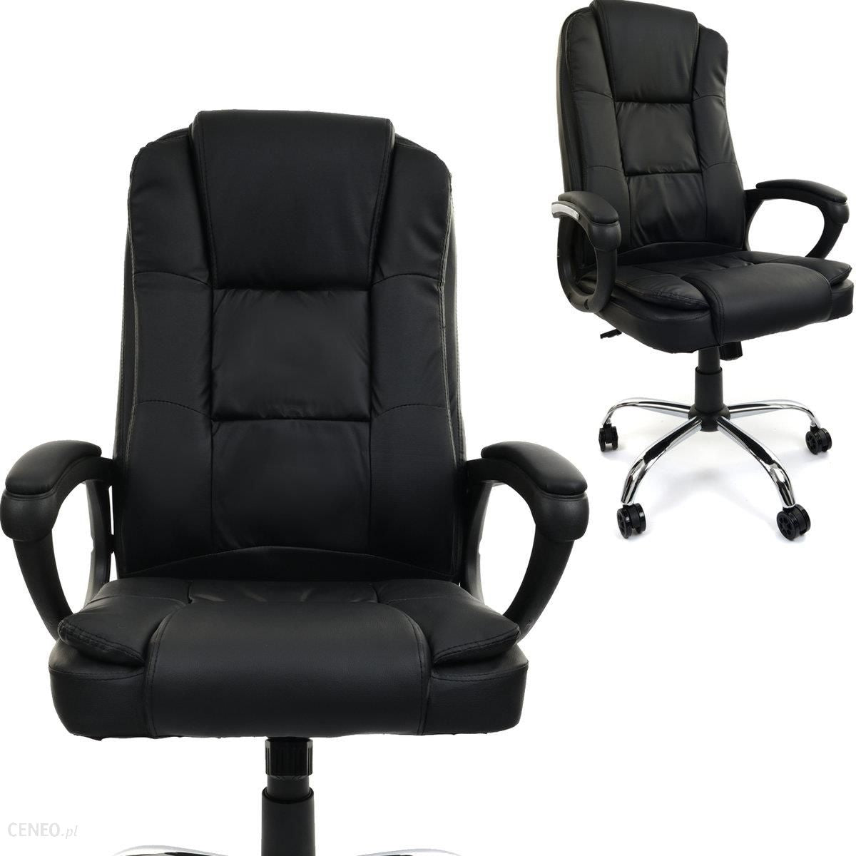 Scaun de birou Pivotant VIGO COLLECTION idealSTORE, Echipat cu spuma moale confortabila, roti cauciucate, Cotiere, Inaltime reglabila, Fabricat din piele ecologica, Sarcina maxima 130 kg