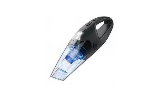 Aspirator auto IdealSTORE, cu acumulator, Filtru lavabil, Compact si usor, Cablu incarcare USB