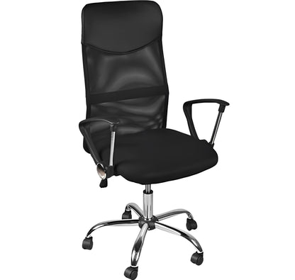 Scaun birou rotativ IdealStore, Sarcina 130 kg, Functie de reglare a inaltimii, Functie TILT, Confort pentru perioada indelungata, Asigura confort si mobilitate, Culoare neagra