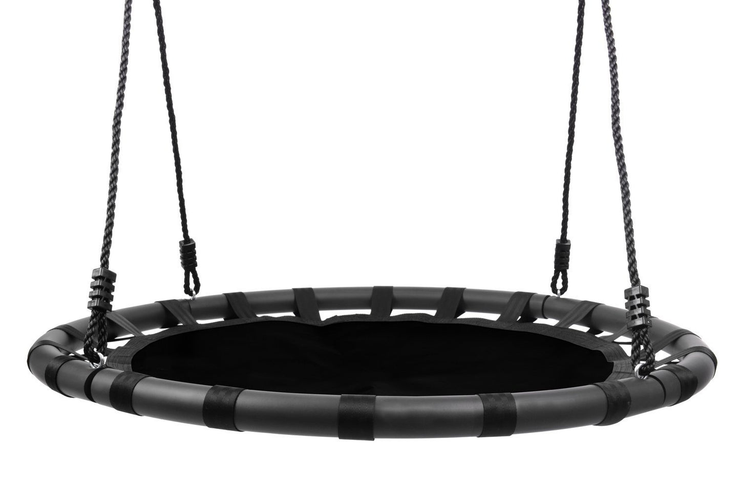 Leagan pentru copii profesional idealStore Texty, tip Cuib, Sarcina maxima 150 Kg, Diametru 100 cm, Structura Otel, Franghii Reglabile, Tesatura Impermeabila, Design Modern