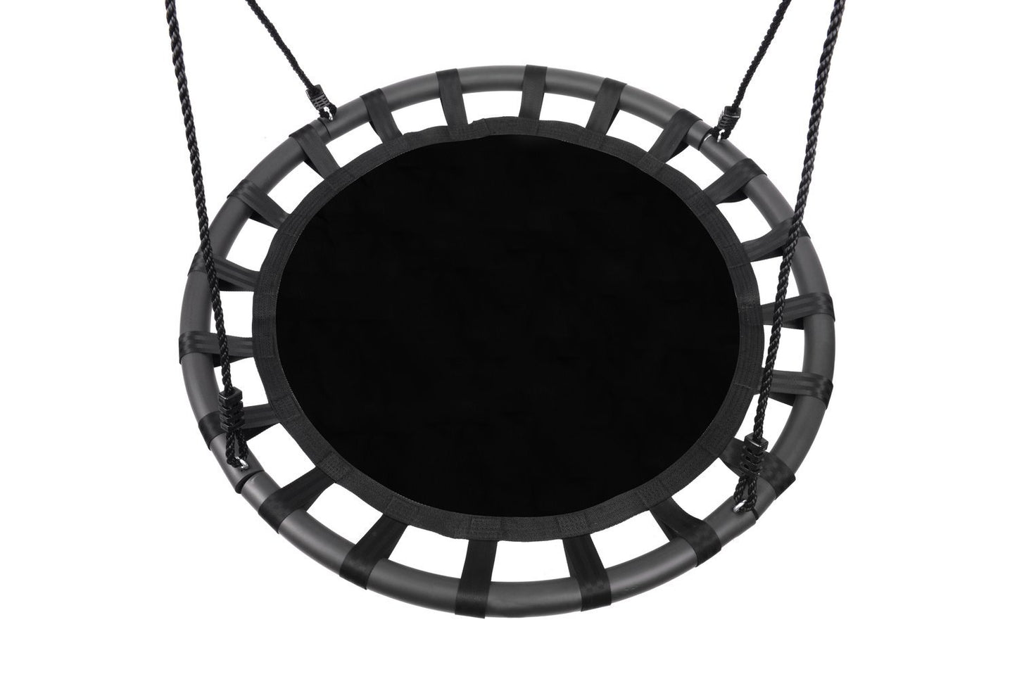 Leagan pentru copii profesional idealStore Texty, tip Cuib, Sarcina maxima 150 Kg, Diametru 100 cm, Structura Otel, Franghii Reglabile, Tesatura Impermeabila, Design Modern