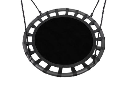 Leagan pentru copii profesional idealStore Texty, tip Cuib, Sarcina maxima 150 Kg, Diametru 100 cm, Structura Otel, Franghii Reglabile, Tesatura Impermeabila, Design Modern