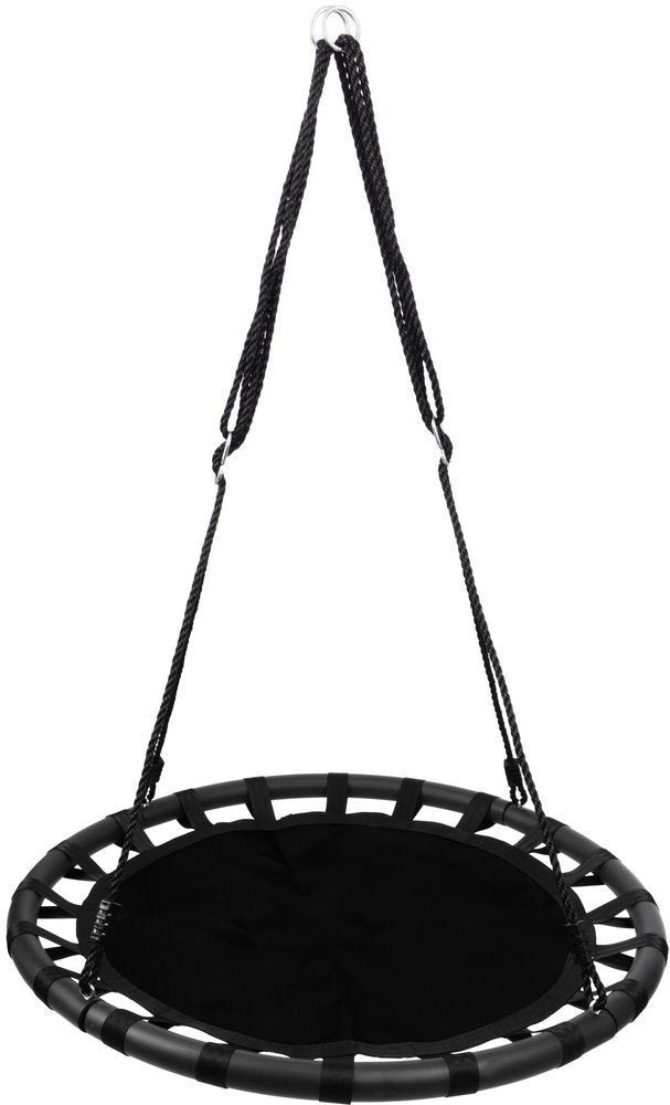 Leagan pentru copii profesional idealStore Texty, tip Cuib, Sarcina maxima 150 Kg, Diametru 100 cm, Structura Otel, Franghii Reglabile, Tesatura Impermeabila, Design Modern