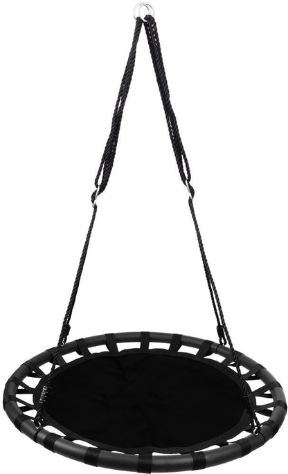 Leagan pentru copii profesional idealStore Texty, tip Cuib, Sarcina maxima 150 Kg, Diametru 100 cm, Structura Otel, Franghii Reglabile, Tesatura Impermeabila, Design Modern