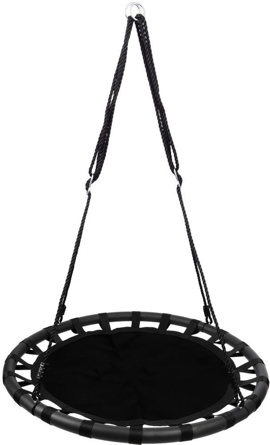 Leagan pentru copii profesional idealStore Texty, tip Cuib, Sarcina maxima 150 Kg, Diametru 100 cm, Structura Otel, Franghii Reglabile, Tesatura Impermeabila, Design Modern