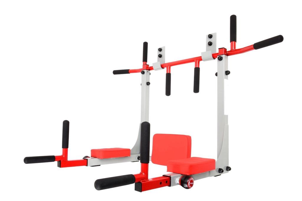 Bara de tractiuni idealSTORE TTX Multifunctionala Dimensiuni 110 x 75 x 75 cm, Include 5 manere antiderapante, Reglare in 4 trepte, Fabricat din otel, Montaj pe perete, Sarcina max 290 Kg