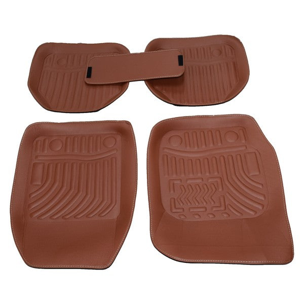 Set de 4 covoarase auto impermeabile idealSTORE, Culoare maro