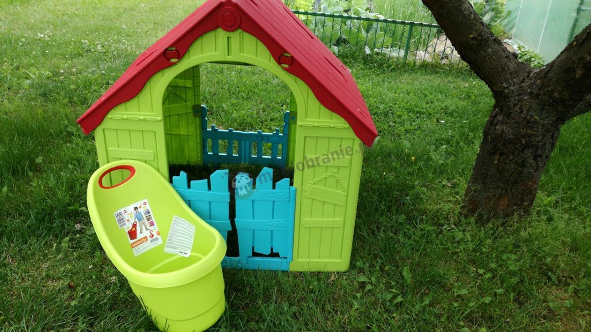 Casuta plianta pentru copii idealSTORE, Dimensiuni 102 x 90 x 110, Structura sigura, stabila, realizata din plastic de cea mai buna calitate, Material rezistent la conditiile meteorologice, Ideala pentru gradina sau camera, Stimuleaza imaginatia copiilor