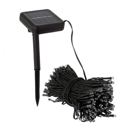 Instalatie IDL cu panou solar, 300 led-uri cu lumina multicolora pentru a creea un mediu ambiental calduros si primitor, Controler exterior cu 8 functii si Grad de protectie IP44