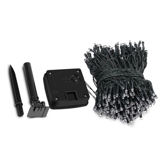 Instalatie IDL cu panou solar, 300 led-uri cu lumina multicolora pentru a creea un mediu ambiental calduros si primitor, Controler exterior cu 8 functii si Grad de protectie IP44