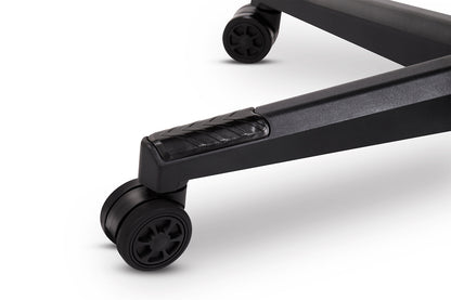 Scaun Gaming Reglabil cu mecanism TILT Office Gaming ON idealStore, Suport pentru Picioare Retractabil, Perne Confortabile, Piele Ecologica Posibilitatea modificarii unghiului spatarului, Negru