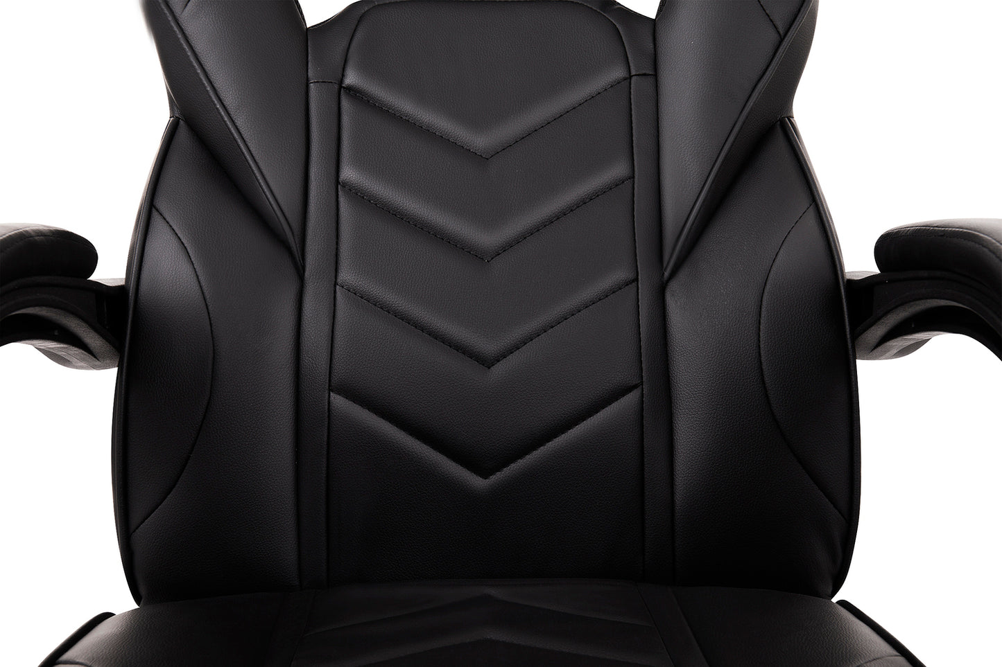 Scaun Gaming Reglabil cu mecanism TILT Office Gaming ON idealStore, Suport pentru Picioare Retractabil, Perne Confortabile, Piele Ecologica Posibilitatea modificarii unghiului spatarului, Negru