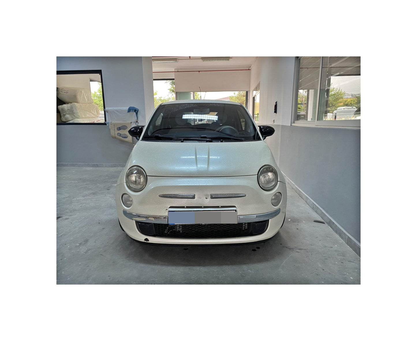 Set 2 Capace Oglinzi tip BATMAN idealSTORE pentru Fiat Fiat 500, 500X, Punto, Linea, culoare Piano Black - Negru Lucios, Montaj Usor, Rezistent UV, Material Premium