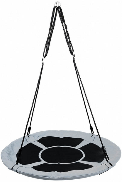 Leagan pentru copii profesional idealStore Stork's Nest, tip Cuib, Sarcina maxima 150 Kg, Diametru 95 cm, Cadru Otel, Grey