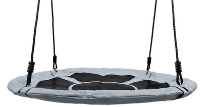 Leagan pentru copii profesional idealStore Stork's Nest, tip Cuib, Sarcina maxima 150 Kg, Diametru 95 cm, Cadru Otel, Grey