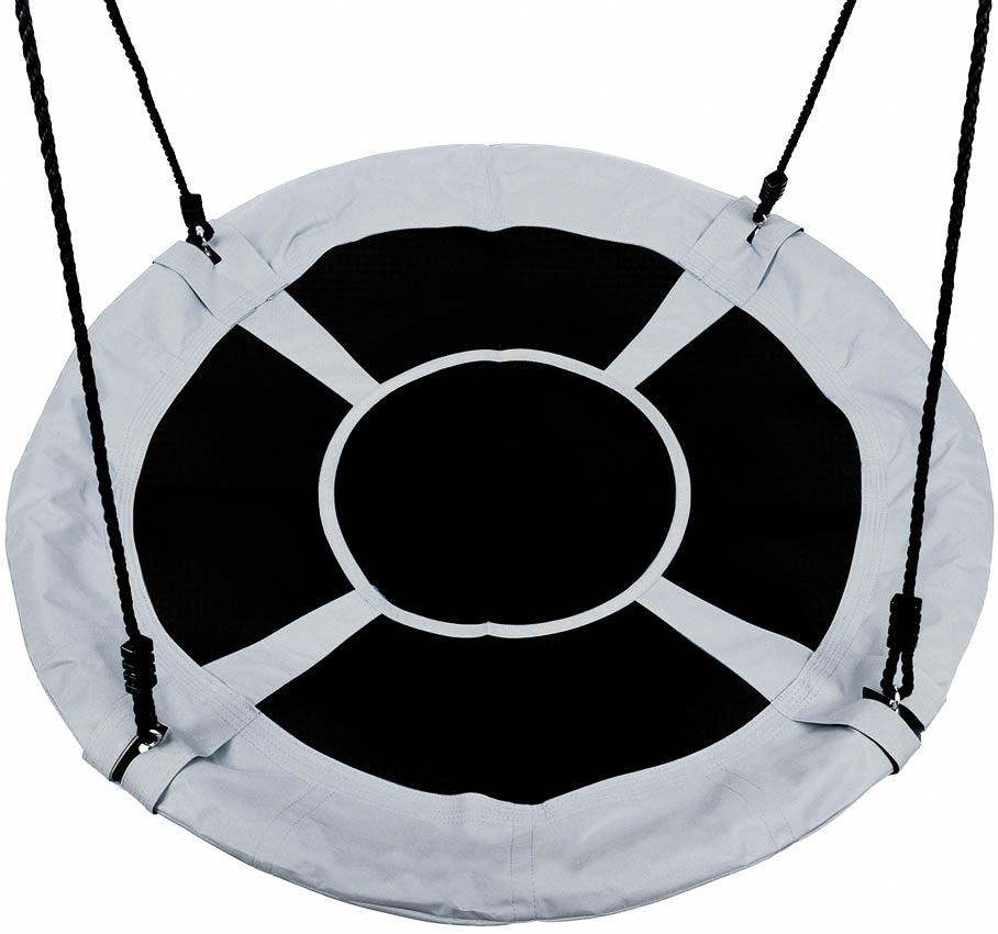 Leagan pentru copii profesional idealStore Stork's Nest, tip Cuib, Sarcina maxima 150 Kg, Diametru 95 cm, Cadru Otel, Grey